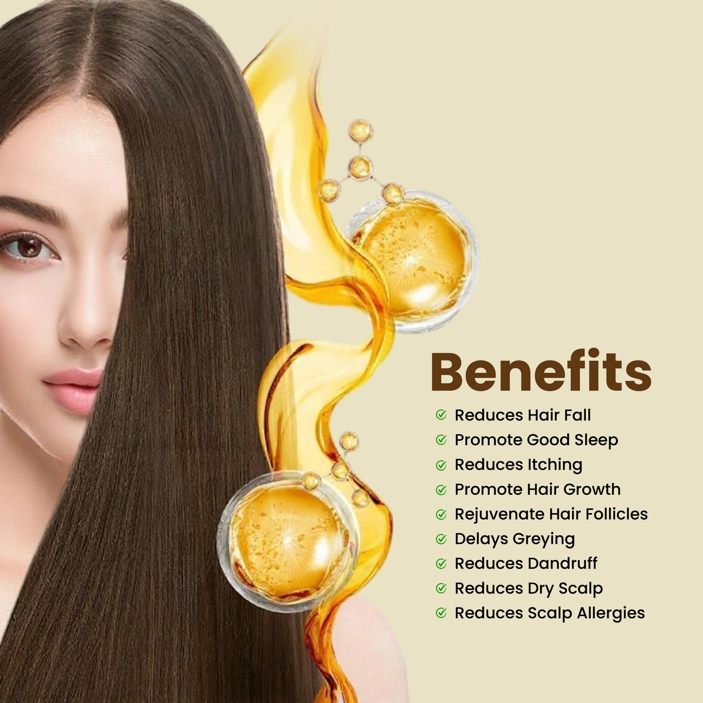 Ayurvedic Hair Oil for Permanent Hair Loss 200 ML | Chemical-Free & Natural