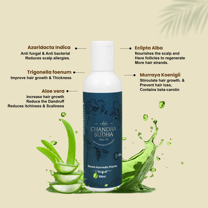 Ayurvedic Hair Oil for Permanent Hair Loss 200 ML | Chemical-Free & Natural