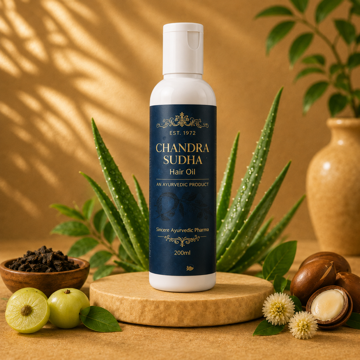 Ayurvedic Hair Oil for Permanent Hair Loss 200 ML | Chemical-Free & Natural
