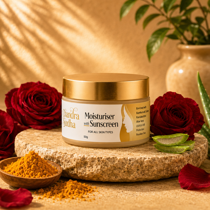 Chandrasudha Day Moisturiser + Sunscreen – Chemical-Free Natural Skincare