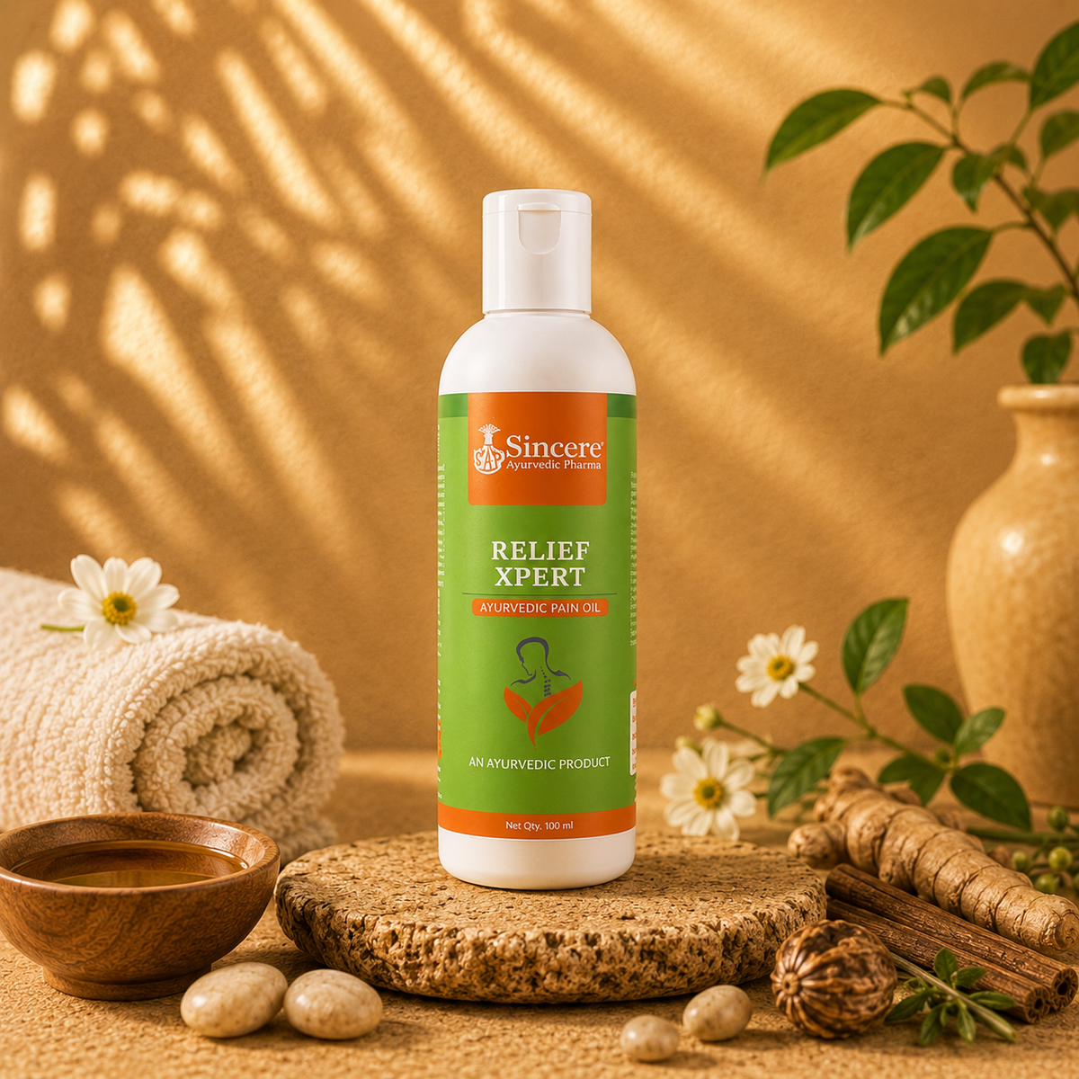 Natural Ayurvedic Pain Relief Oil 100 ML | Muscle & Joint Pain Relief